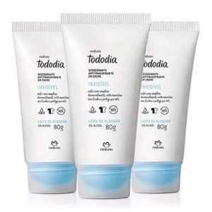 Kit Desodorante Antitranspirante em Creme Tododia Leite de Algodão