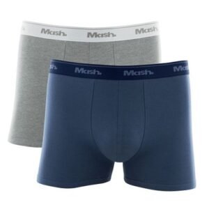 Kit 2 Cuecas Boxer Cotton Azul jeans escuro XGG