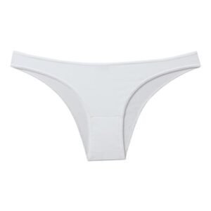 Calcinha Tanga Microfibra Basica Branco P