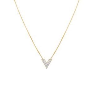 Colar Ouro Amarelo e Diamantes