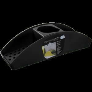 Organizador de Pia Basic 32,2 x 8,6 x 9,1 cm - Preto Coza