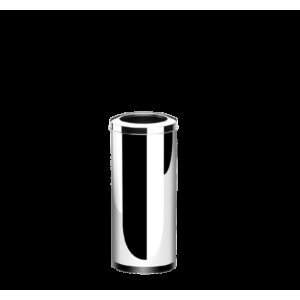 Lixeira Inox com Aro 28,17litros Decorlinelixeiras Ø 25x60cm