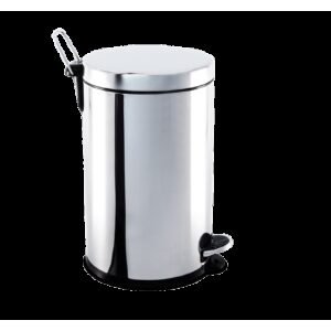 Lixeira Inox com Pedal e balde 12 litros Ø 25 x 41 cm