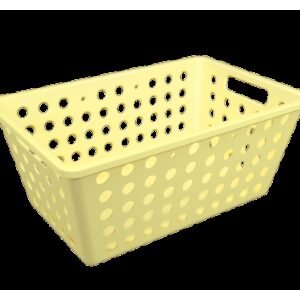 Cesta One grande 28,8 x 19,1 x 12,3 cm - Amarelo Soft Coza