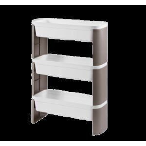 Organizador Slim 3 Andares Loft 44,83 x 17,34 x 67,85 cm - Concreto Coza
