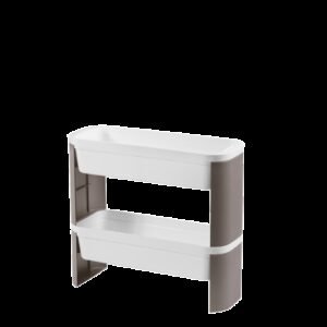 Organizador Slim 2 Andares Loft 44,83 x 17,34 x 42,9 cm - Concreto Coza