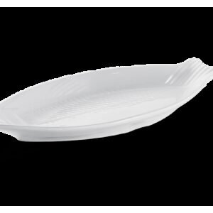 Travessa Peixe - Texture 43 x 20,7 x 4,1 cm - Branco Haus