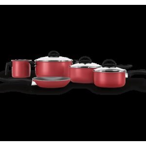 Jogo de panelas 5 peças Chilli Brinox - Cereja Brinox