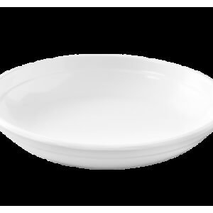 Prato Redondo com aba Fideli Branco Haus Concept 24,7 x 21,6 x 3,5 cm