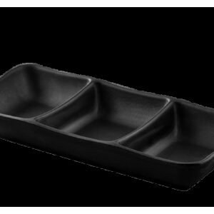 Molheira tripla preto Osaka Haus Concept 19,5 x 8,2 x 3 Cm - Preto Haus