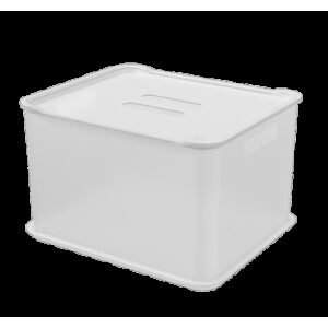 Cesta Ultra com Tampa Natural Fit Coza 38 x 31,6 x 23,4 cm - Natural Coza