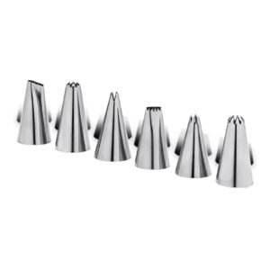 Conjunto 6 Peças - Bico Para Confeitar Glacê 4,7cm - Brinox - Brinox
