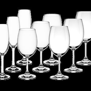kit 18 Taças para Espumante e Vinho Haus Concept
