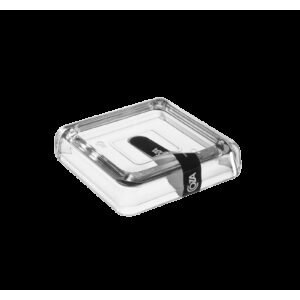 Saboneteira Cube 10 x 10 x 2,5 cm - Cristal Coza
