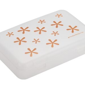 Necessarie Super Todas* Seguras ideal para kit beleza e higiene feminina Coza - Natural com detalhes em laranja