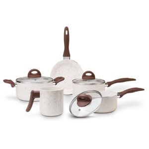 Jogo de Panelas 5 peças Ceramic Life Cookie - Brinox - VANILLA Brinox