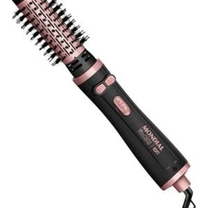 Escova Rotativa Mondial 1200w Black Rose Bivolt Erb-01 Seca e Modela Bivolt
