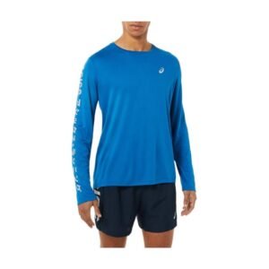 Camiseta de Manga Longa ASICS Katakana - Masculina - Azul