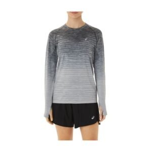 Camiseta de Manga Longa ASICS - Feminina - Cinza