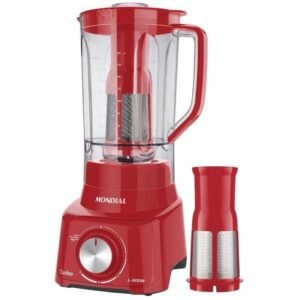 Liquidificador Mondial L-900, 5 Vel + Pulsar, 900W, Vermelho - 220V
