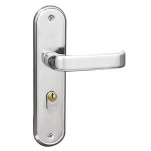 Fechadura Externa Espelho Aço 40mm Mgm Napoli