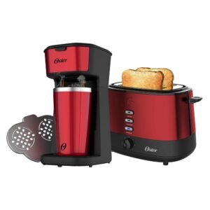 Kit Red Cafeteira 2day e Torradeira Oster 220V
