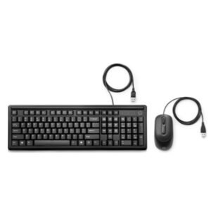 Kit Teclado E Mouse Usb Hp 160 Com Fio Para Computador