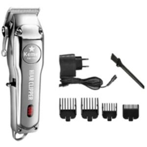Máquina Corta Cabelo Fino Acabamento Luxo Kemei Barbeiro