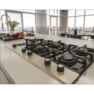 Fogão Cooktop Fischer 5 Bocas Platinium Gás Vidro Preto