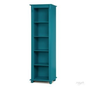 Estante Torre Antique Aberta Com 4 Prateleiras Azul Turquesa