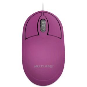 Mouse Optico Usb Classic Box Full Rosa 1200dpi