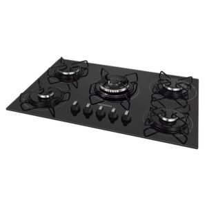 Cooktop à Gás Mondial Ctg-03 5 Queimadores Glp Preto Bivolt