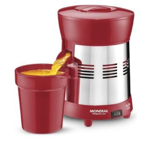 Extrator Mondial Turbo Premium E-24 Biv-vermelho Inox