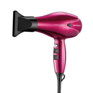 Secador de Cabelos Mondial Chrome Pink Sc-33 220V Chrome