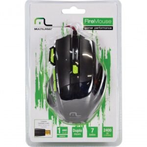 Mouse Laser Gamer Performance Usb 2400dpi Mo208 Preto