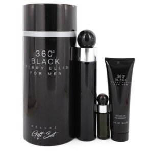 Col. Masculino Perry Ellis 100 Ml Eau De Toilette Spray + 7,5 Ml Mini Edt Travel Spray + 90 Ml Gel De Banho