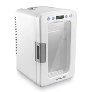 Mini Geladeira 10l Branca Painel Led Trivolt Com Cabo Branco