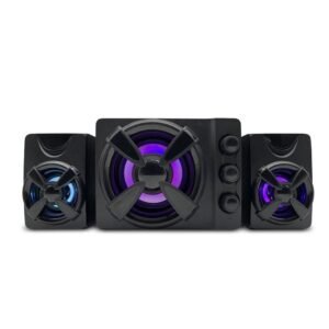 Caixa De Som 2.1 Gamer 30w Rms Rgb Rgb Usb P2 Preto