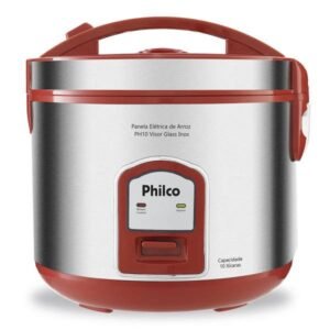 Panela Elétrica de Arroz Philco PH10V Visor Glass Inox 127V