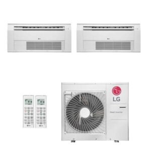Ar-Condicionado Multi Split Inverter LG 36.000 BTUs (2x Evap Cassete 1 Via 18.000) Quente/Frio 220V