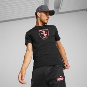 PUMA Camiseta Scuderia Ferrari Metal Energy Logo Masculina – Cor Preto - Tamanho M