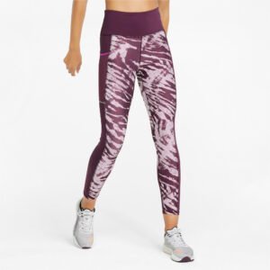 PUMA Legging 5K Graphic High Waist 7/8 Running Feminina – Cor Roxo - Tamanho PP