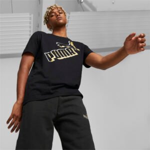 PUMA PUMA Camiseta Essentials+ Big Logo Masculina – Cor Preto