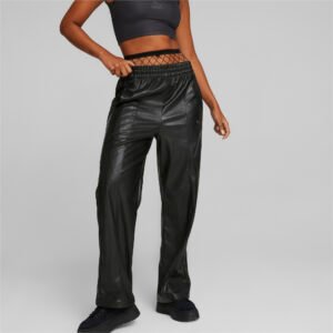 PUMA Calça T7 Faux Leather Feminina – Cor Preto - Tamanho M