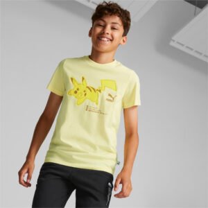 PUMA Camiseta Juvenil PUMA X Pokémon – Cor Amarelo - Tamanho 10A