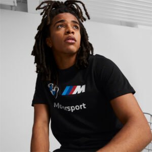 PUMA Camiseta Essentials Logo Bmw Mms Masculina – Cor Preto - Tamanho EGG