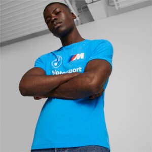 PUMA Camiseta Essentials Logo Bmw Mms Masculina – Cor Azul - Tamanho EGG