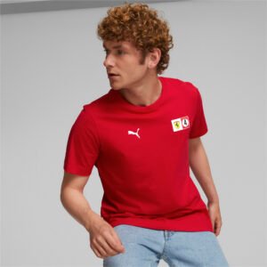 PUMA Camiseta Scuderia Ferrari Shield Masculina – Cor Vermelho - Tamanho P