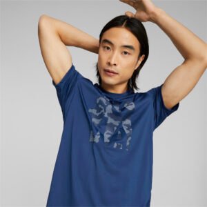 PUMA Camiseta Train Off Season Training Masculina – Cor Azul - Tamanho P