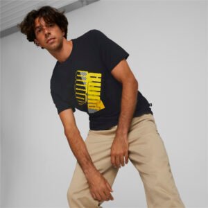 PUMA Camiseta Power Logo Masculina – Cor Preto - Tamanho P